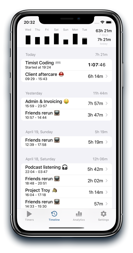 Timist iOS App